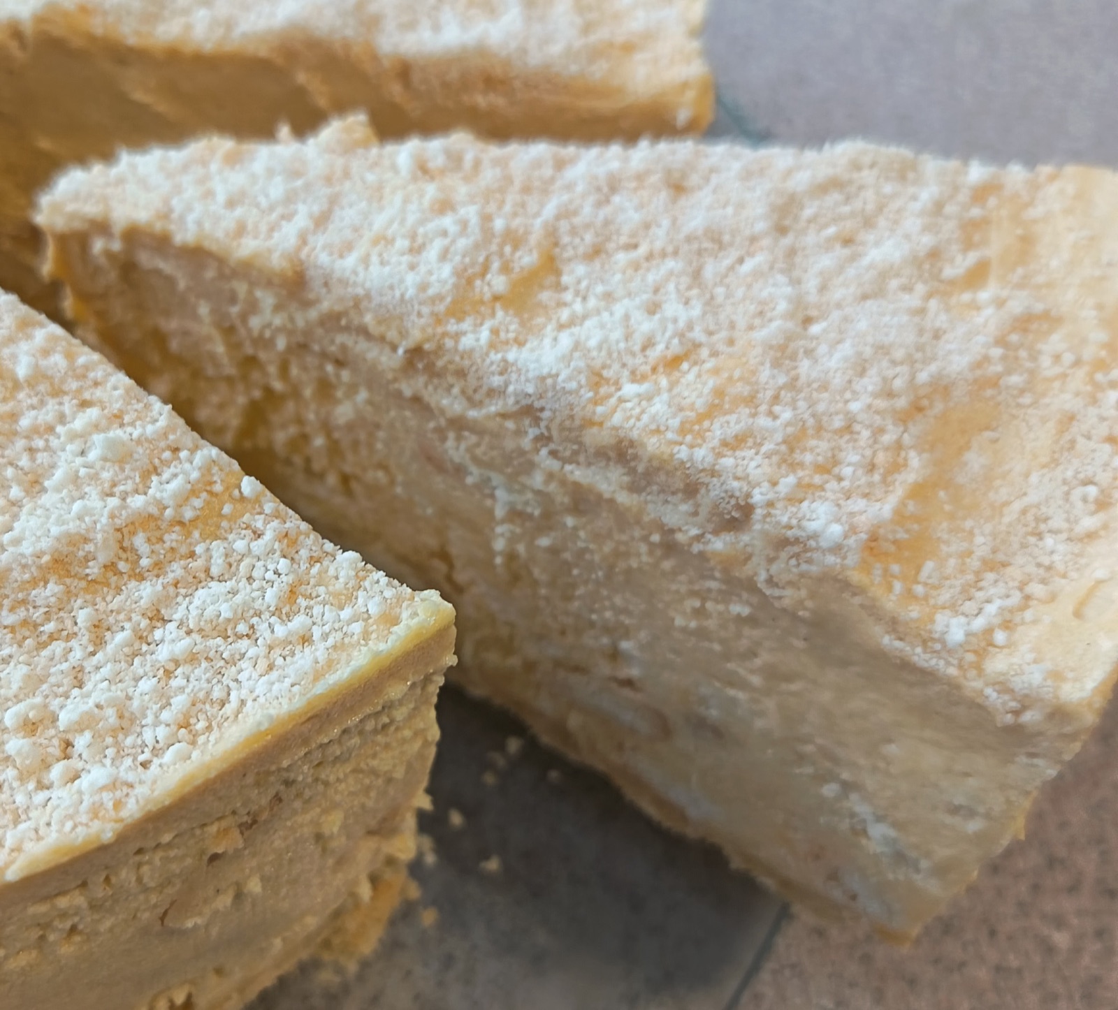 Original phone photo of a dessert slice