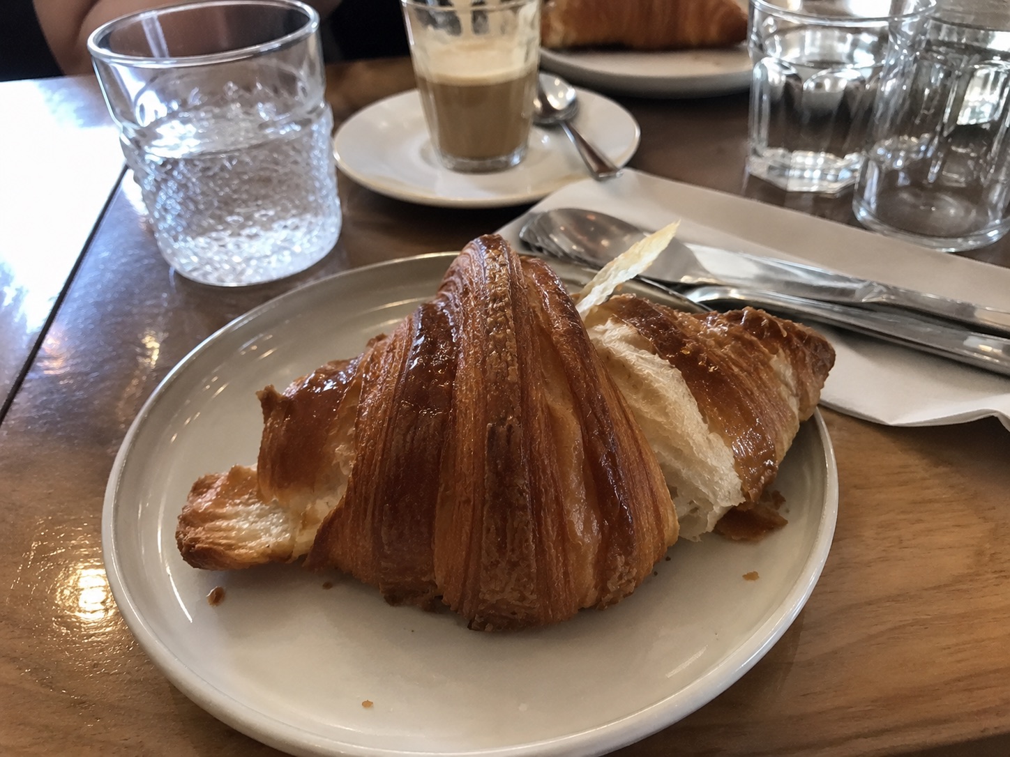 Original butter croissant photo for bakeries