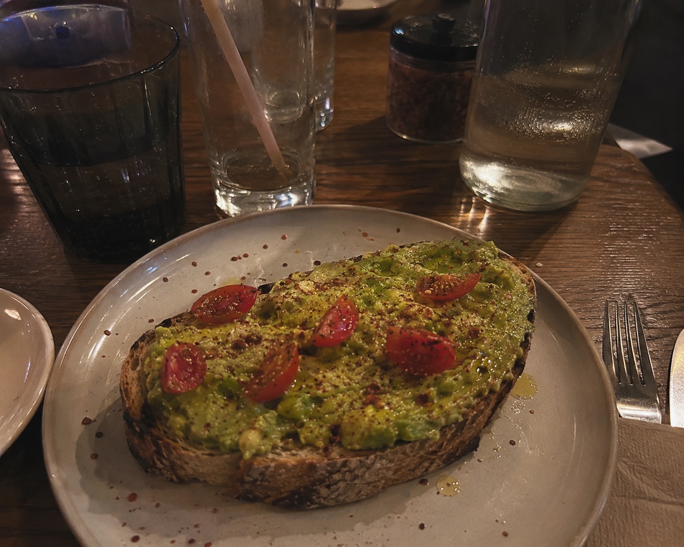Original avocado toast photo for cafes