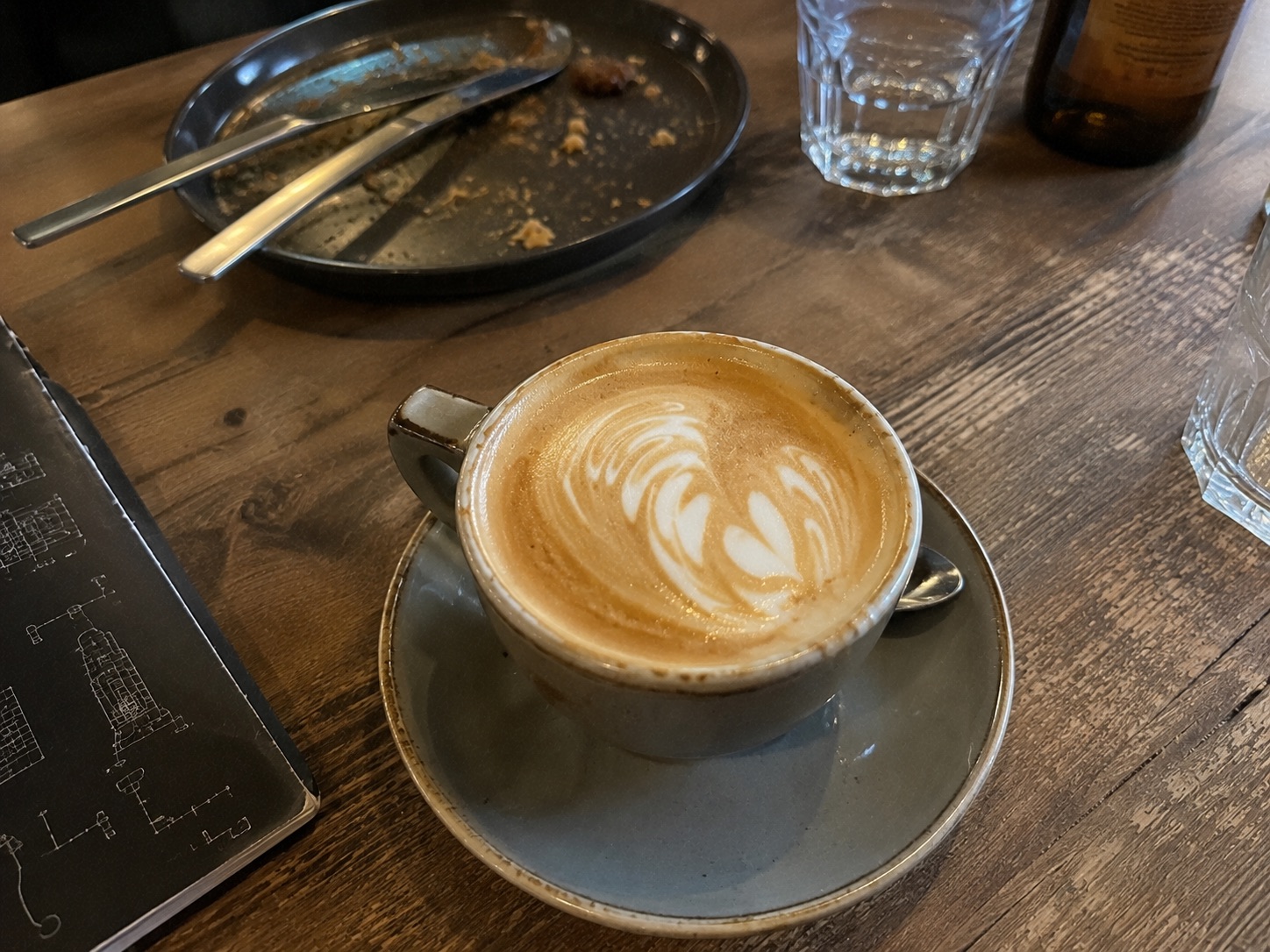 Original flat white photo for coffee shops