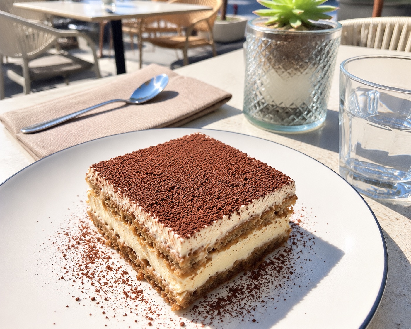 Original tiramisu photo for dessert shops