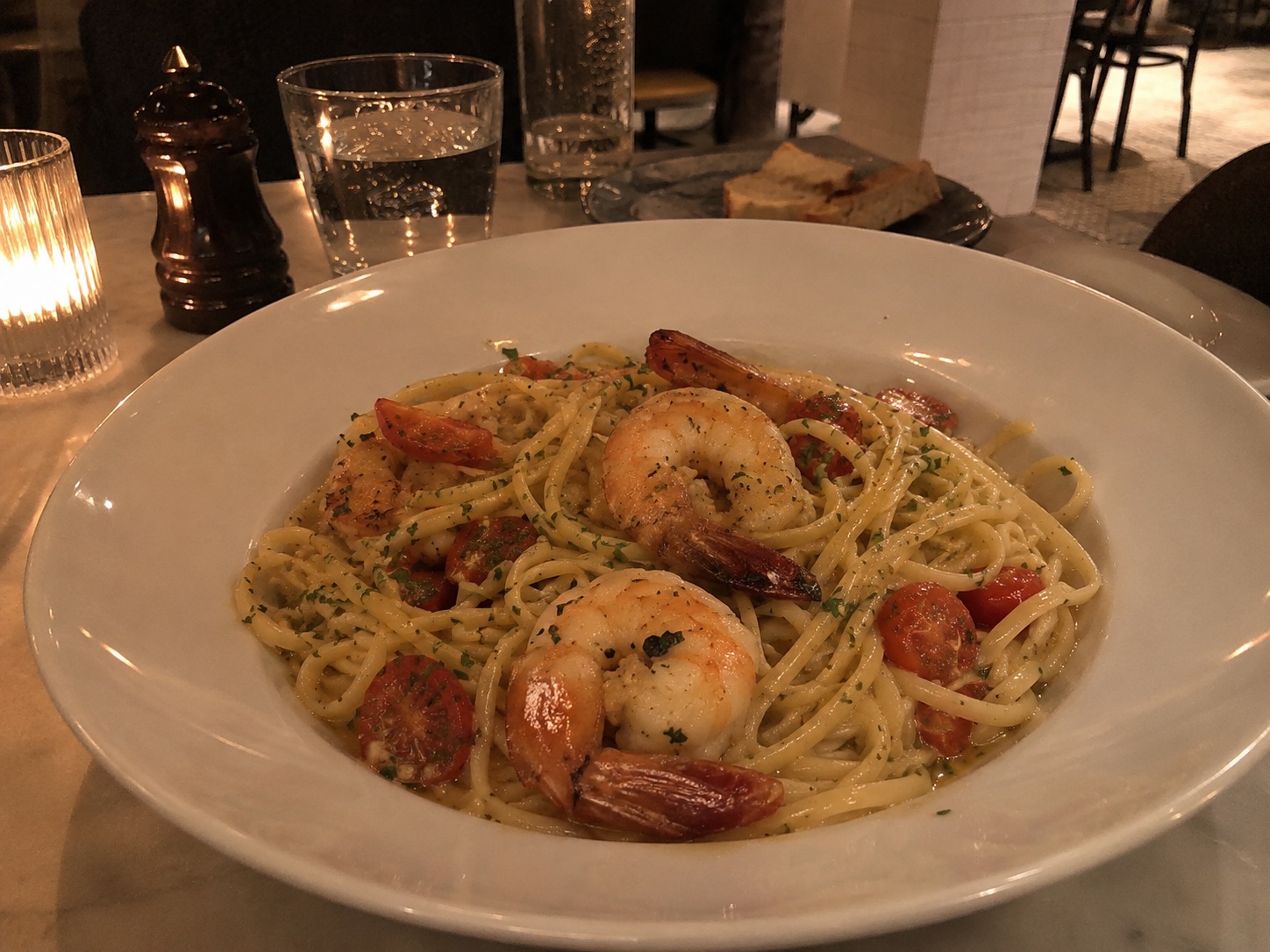 Original prawn linguine photo for seafood restaurants